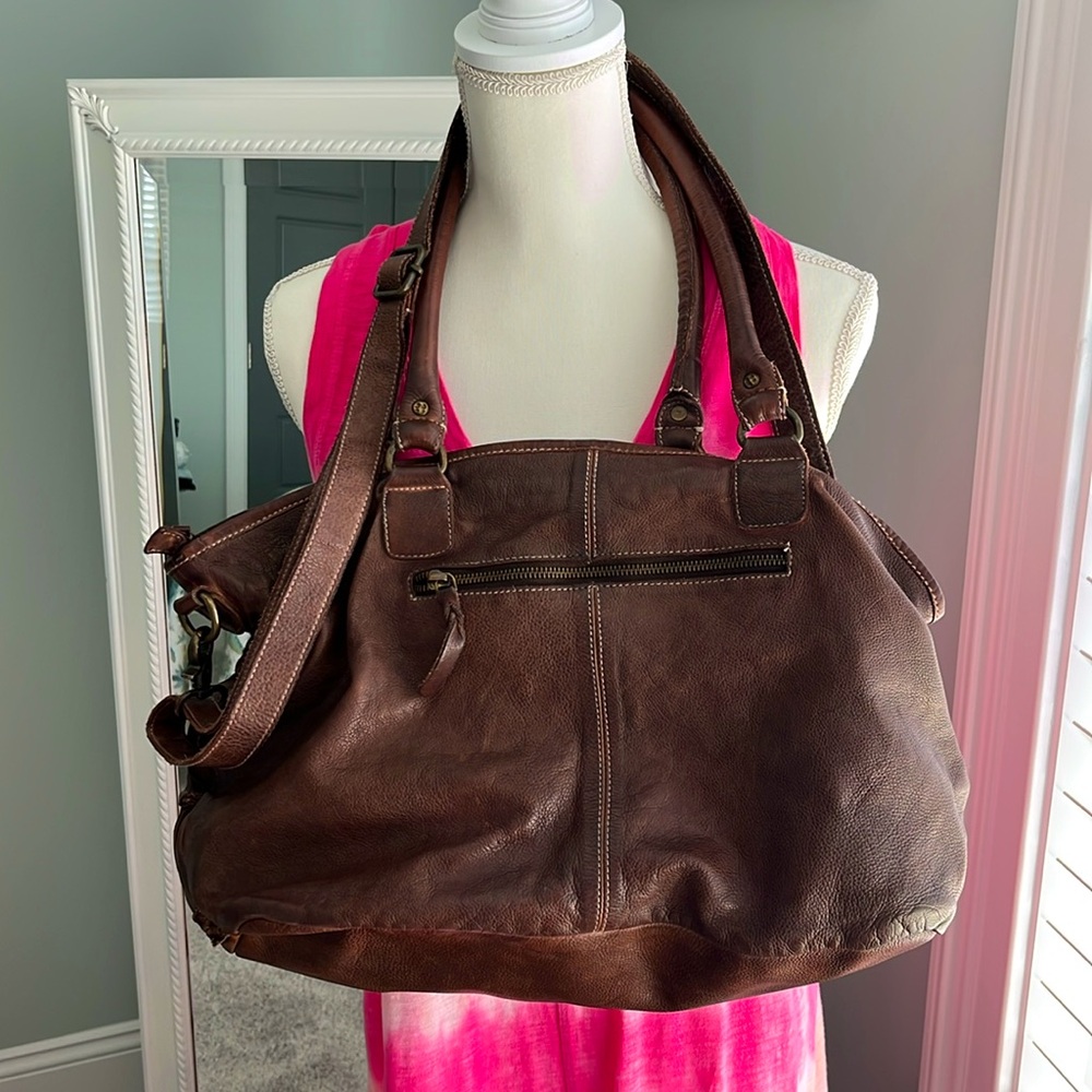 Amsterdam Heritage brown leather crossbody bag. - Picture 2 of 16